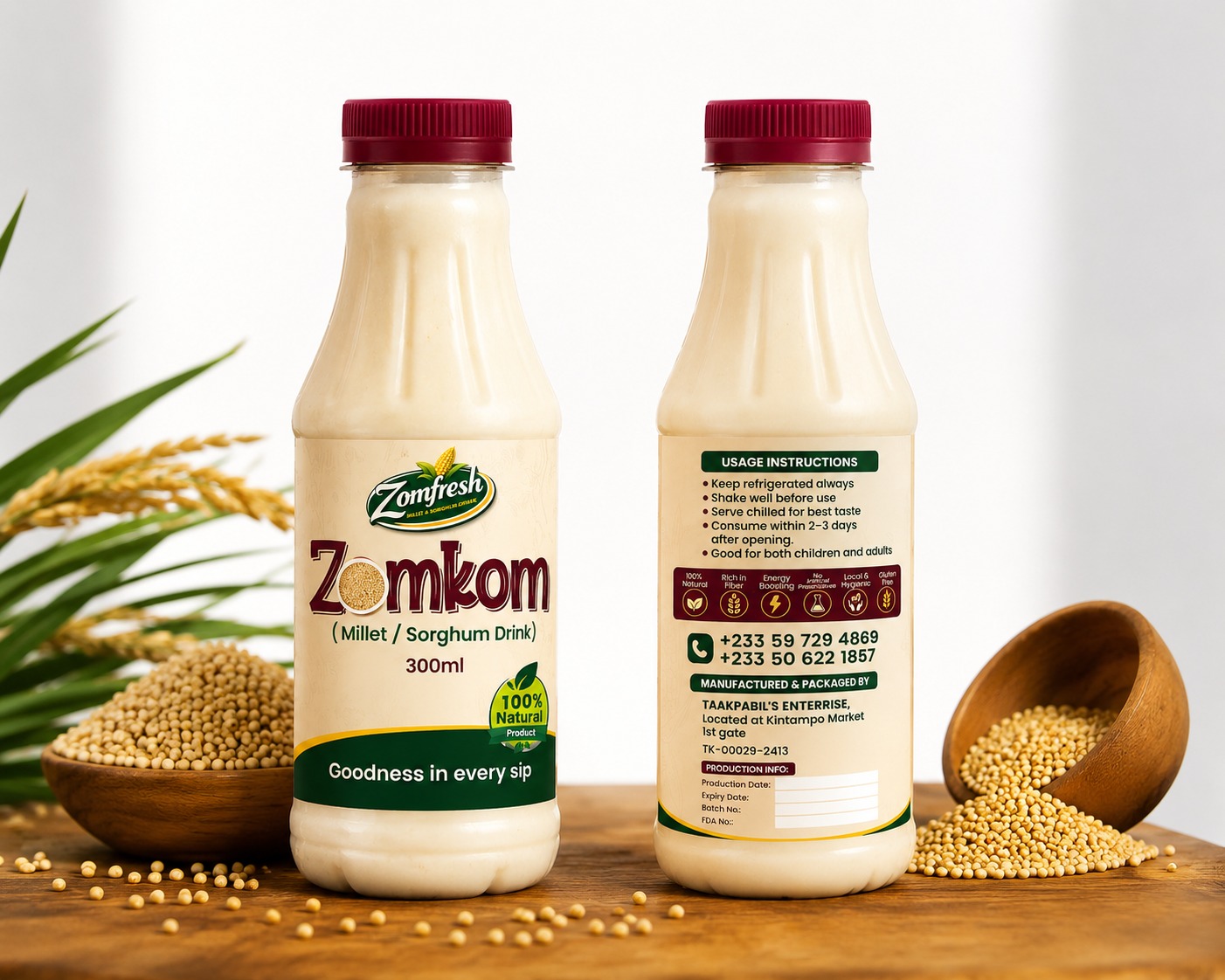 Zonkom Millet / Sorghum Drink